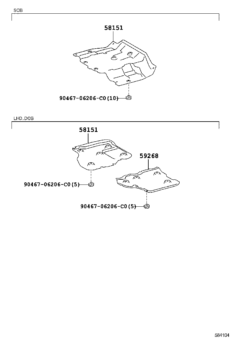 58151-37180 INSULATOR, FRONT FLOOR HEAT, NO.1 product image