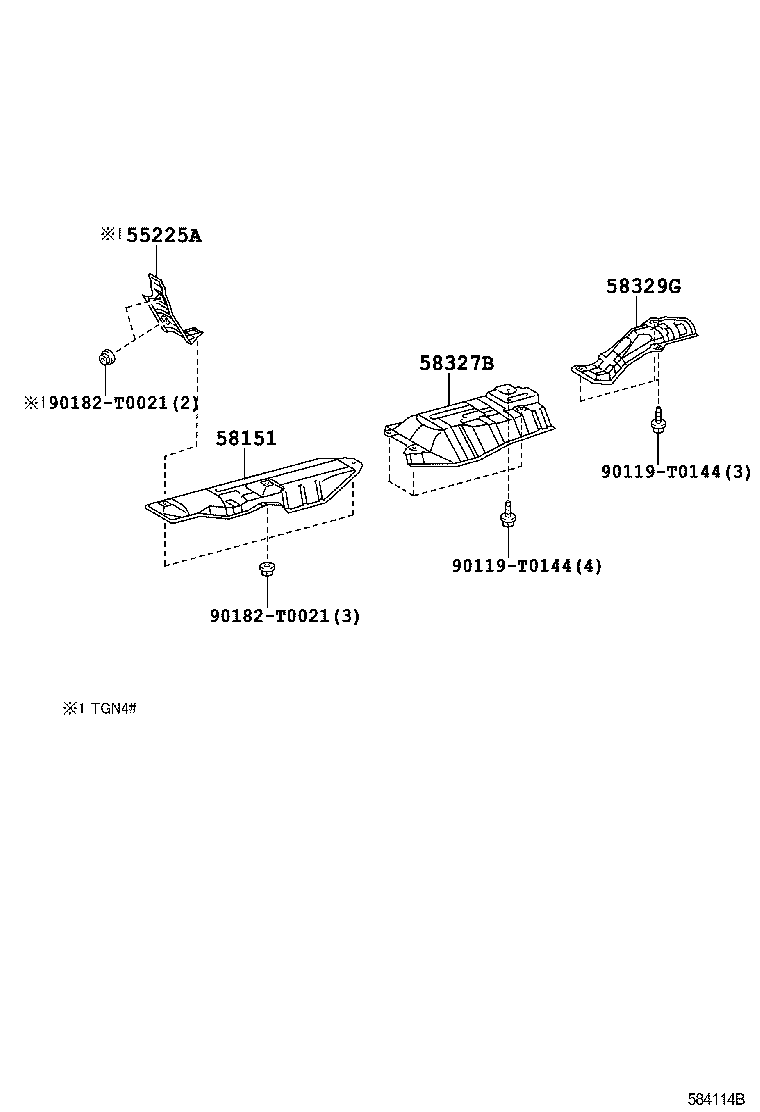 58329-0K020 INSULATOR, MAIN MUFFLER HEAT, REAR UPPER product image