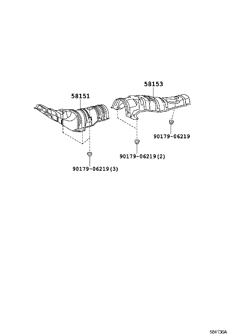 58151-02310 INSULATOR, FRONT FLOOR HEAT, NO.1 product image
