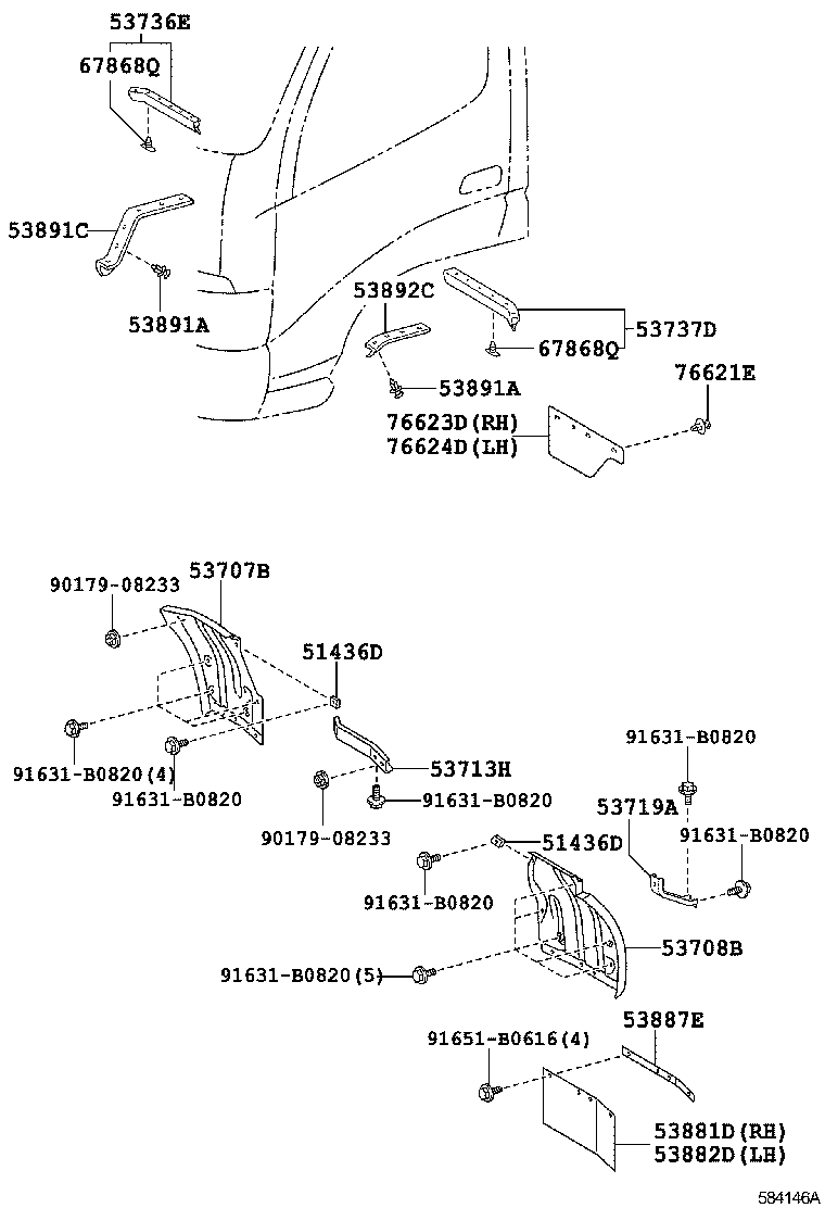 58172-37040 PLATE, PARKING BRAKE MOUNTING product image