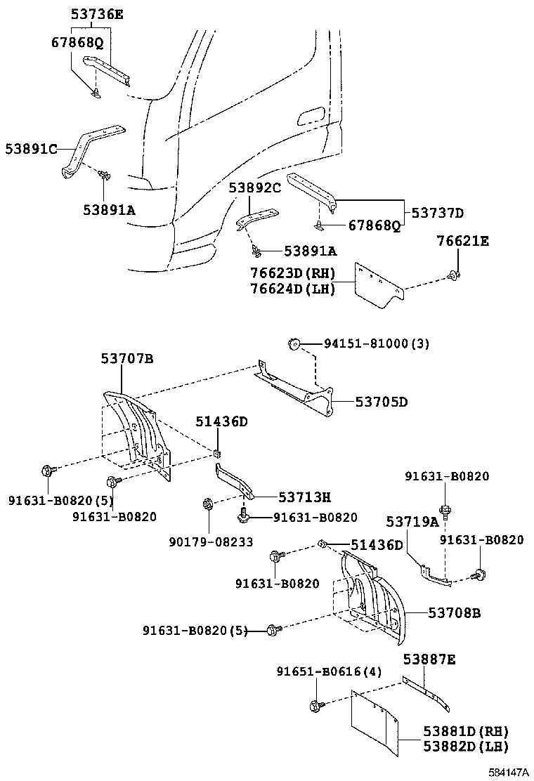 58172-37040 PLATE, PARKING BRAKE MOUNTING product image