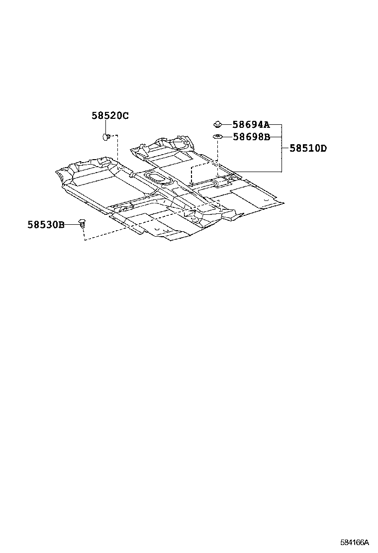 58591-0K010-C0 COVER, FLOOR CARPET product image