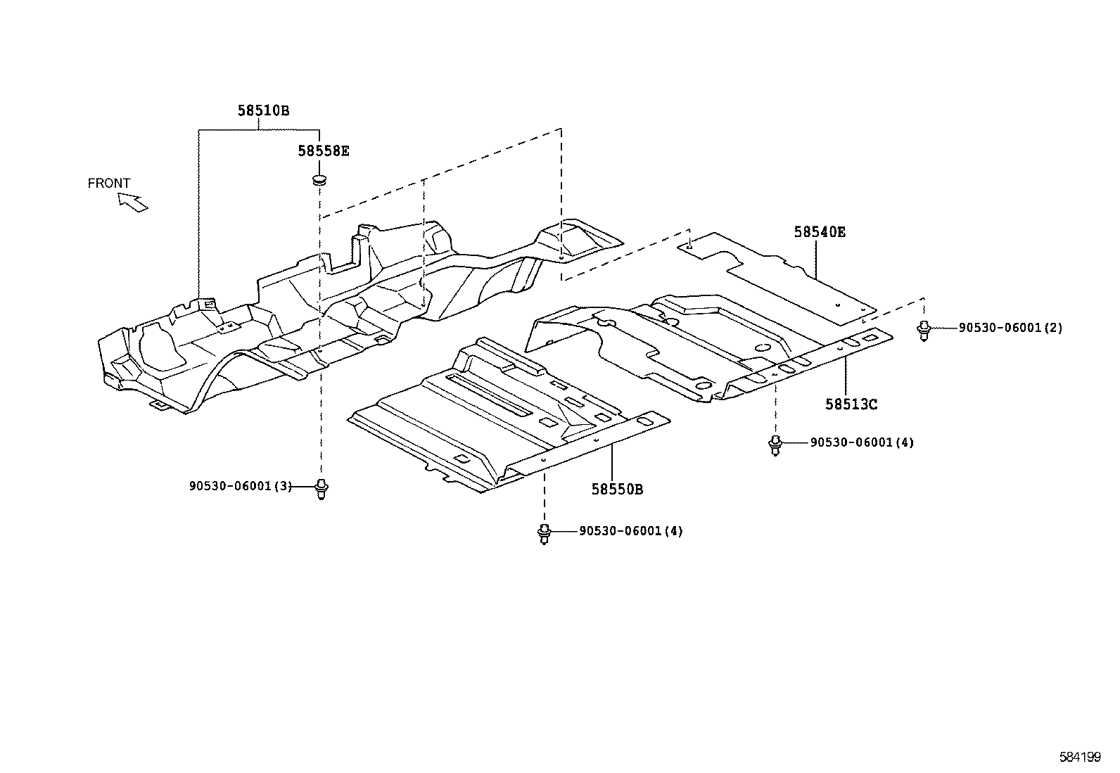 58510-37R80-B0 MAT, FRONT FLOOR, FRONT product image