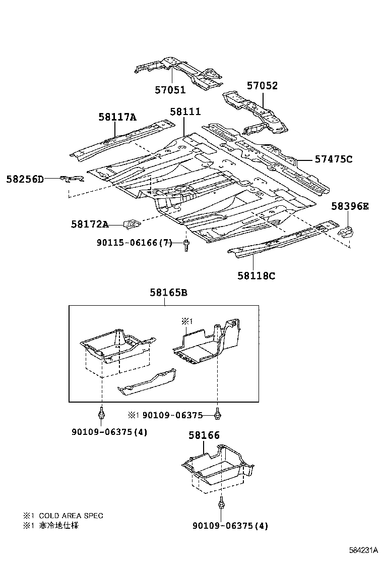 51992-28060 HANGER, EXHAUST PIPE, SUPPORT, NO.4 product image