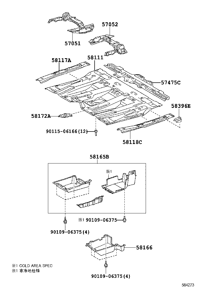 51992-28060 HANGER, EXHAUST PIPE, SUPPORT, NO.4 product image
