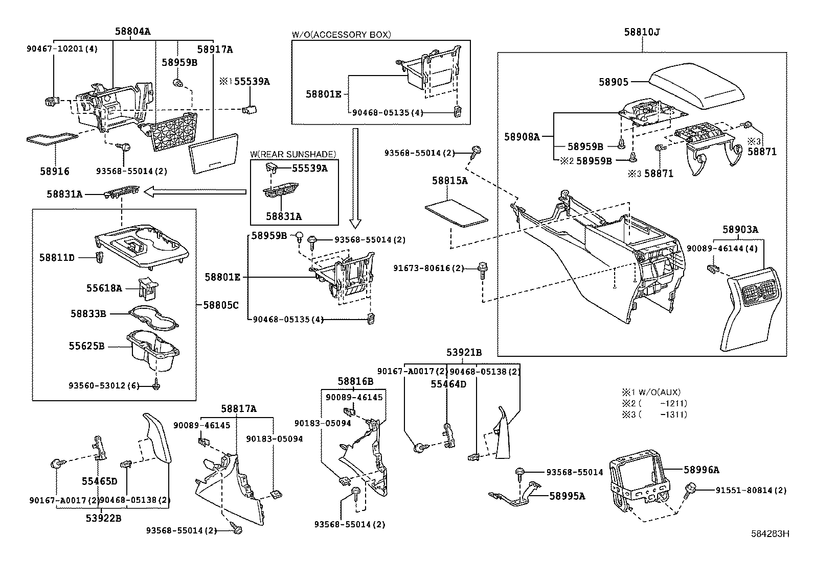 58808-33090 COVER SUB-ASSY, SHIFTING HOLE product image