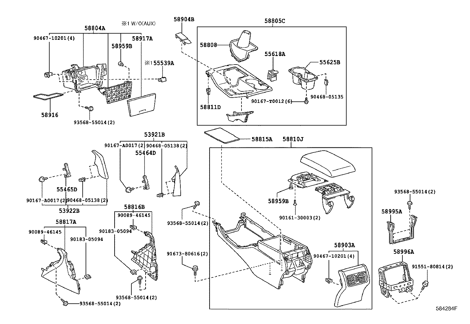 58808-33090 COVER SUB-ASSY, SHIFTING HOLE product image