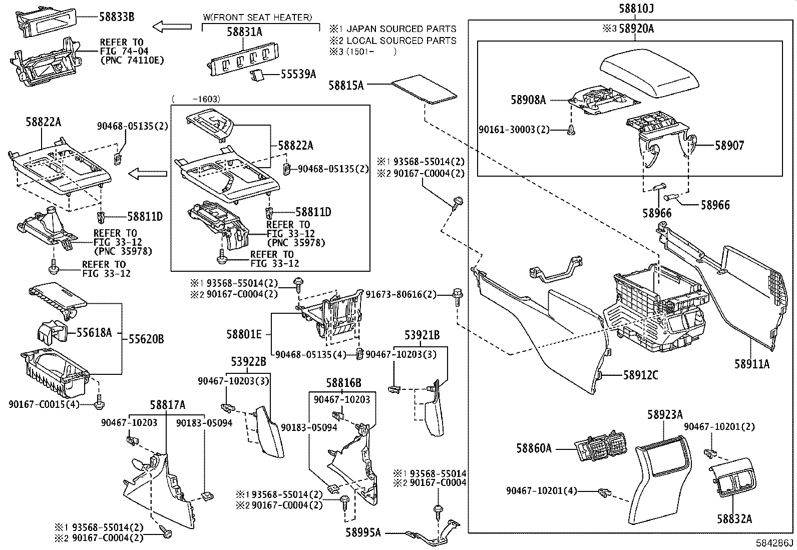 55618-06170 HOLDER, CONSOLE BOX CUP product image
