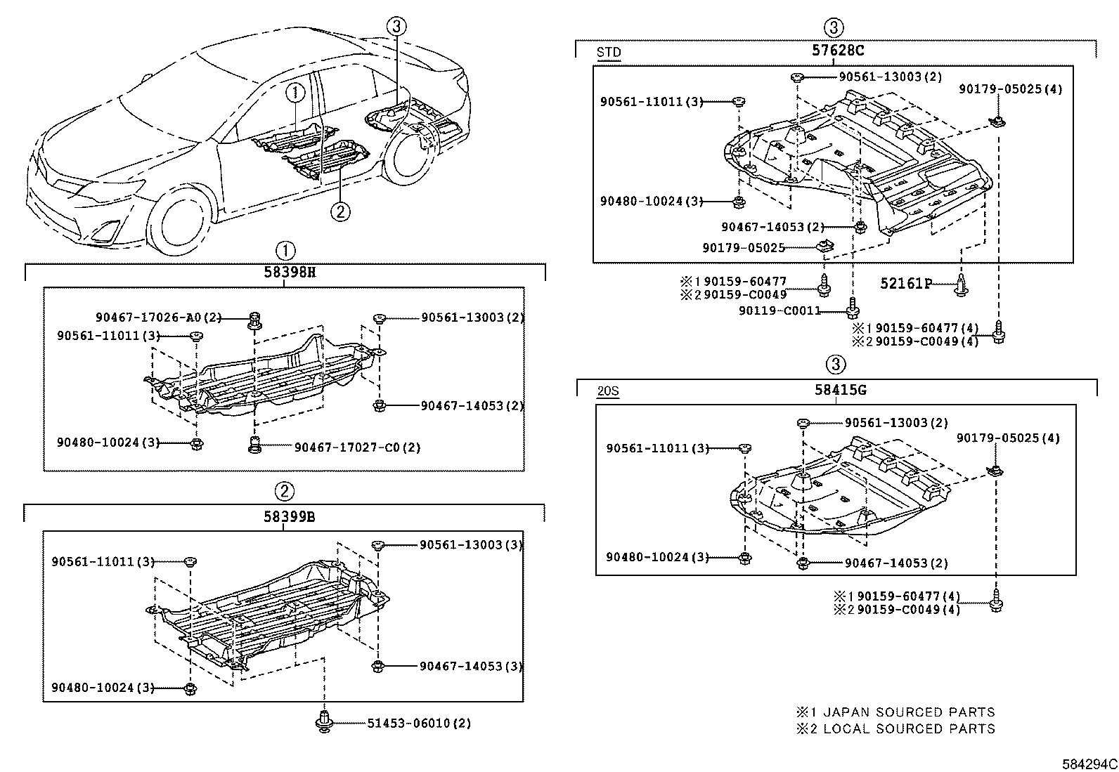 58166-06010 COVER, FRONT FLOOR, LH product image