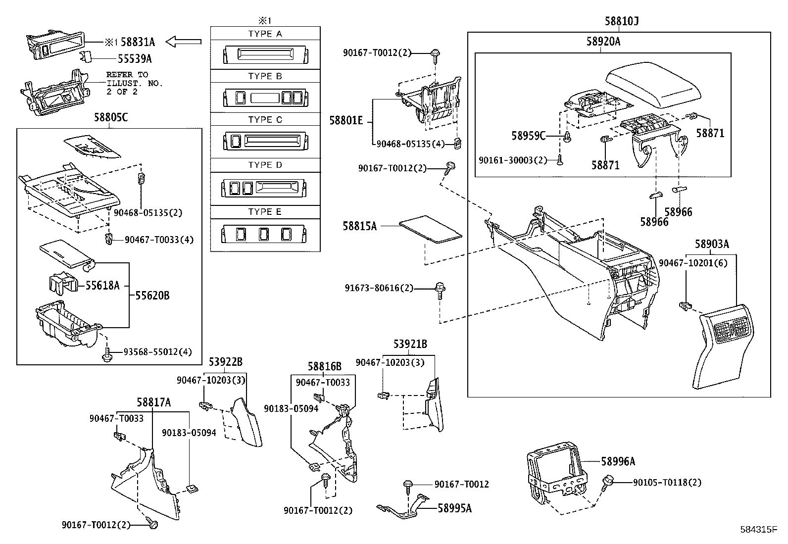 55618-06140 HOLDER, CONSOLE BOX CUP product image