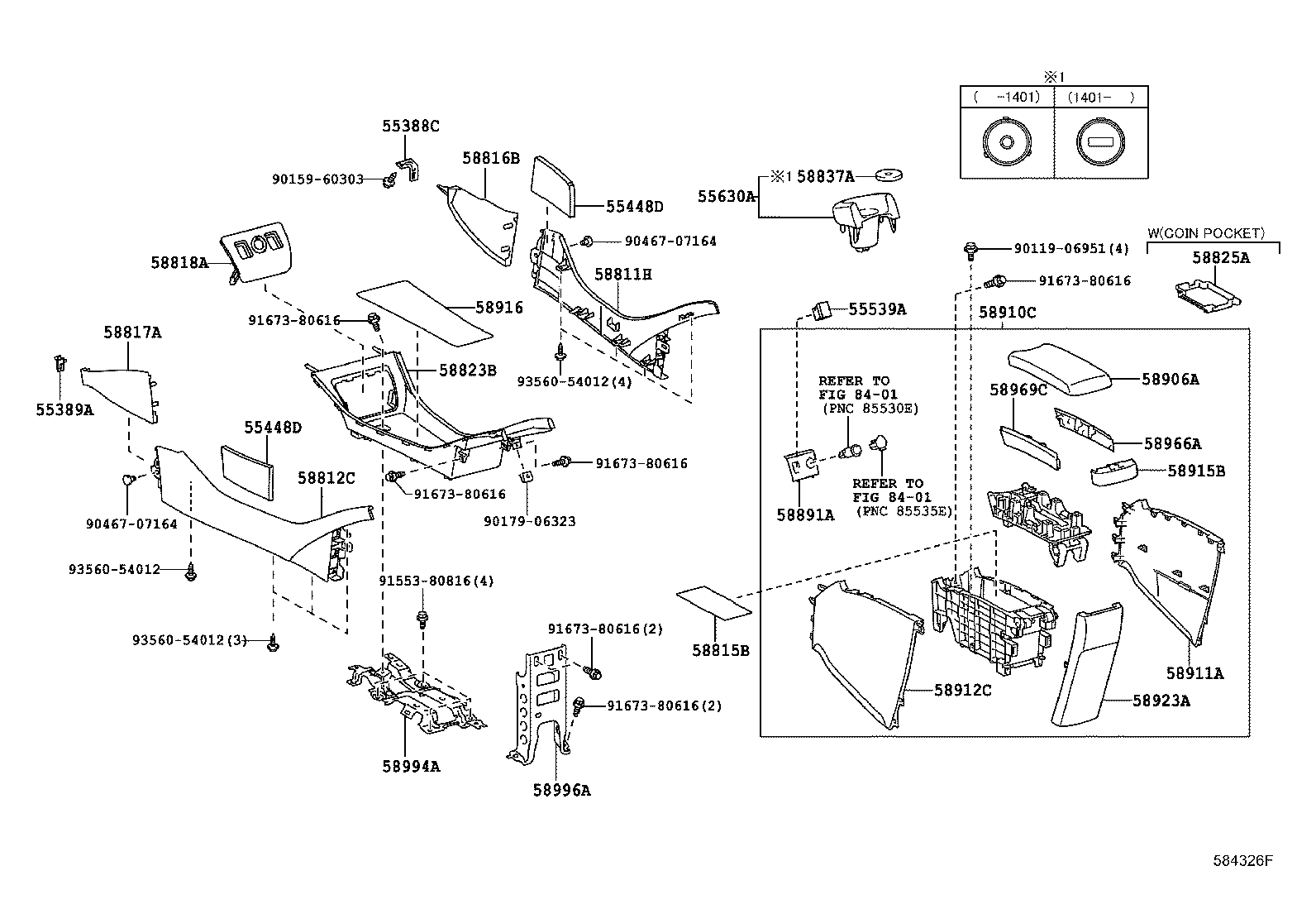 58901-47190-E0 BOX ASSY, CONSOLE, REAR product image
