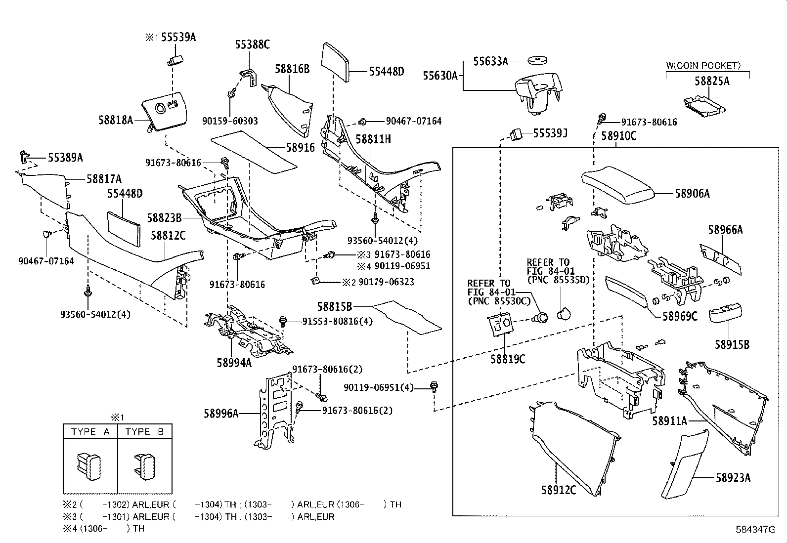 55448-47010 CUSHION, INSTRUMENT PANEL FINISH PANEL, NO.1 product image