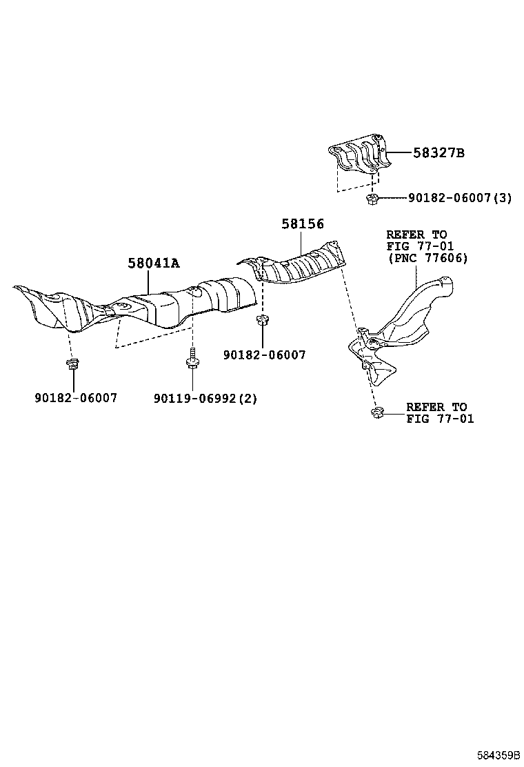 Toyota 58041-52010 INSULATOR SUB-ASSY, FRONT FLOOR HEAT, NO.1