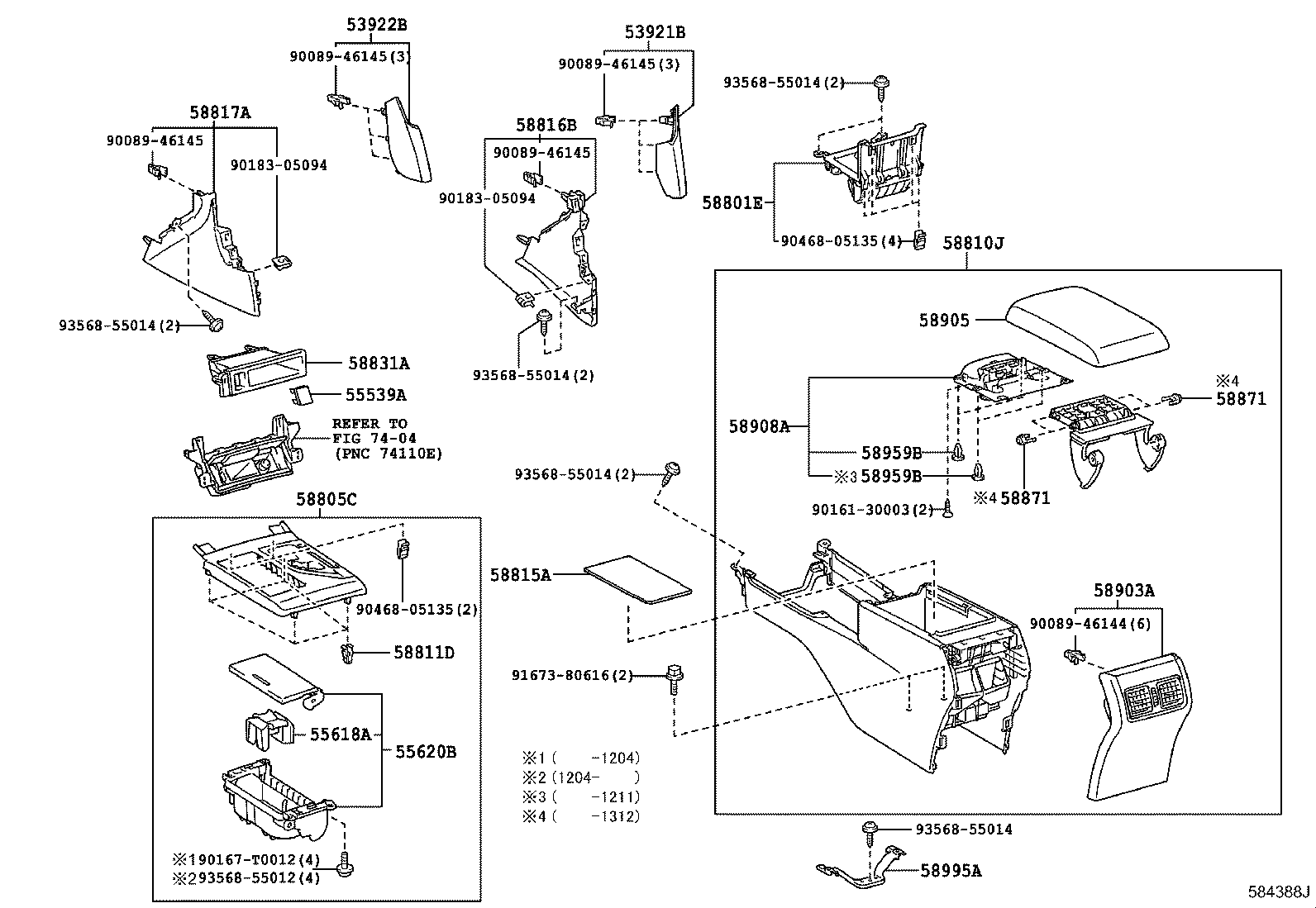 58808-33090 COVER SUB-ASSY, SHIFTING HOLE product image