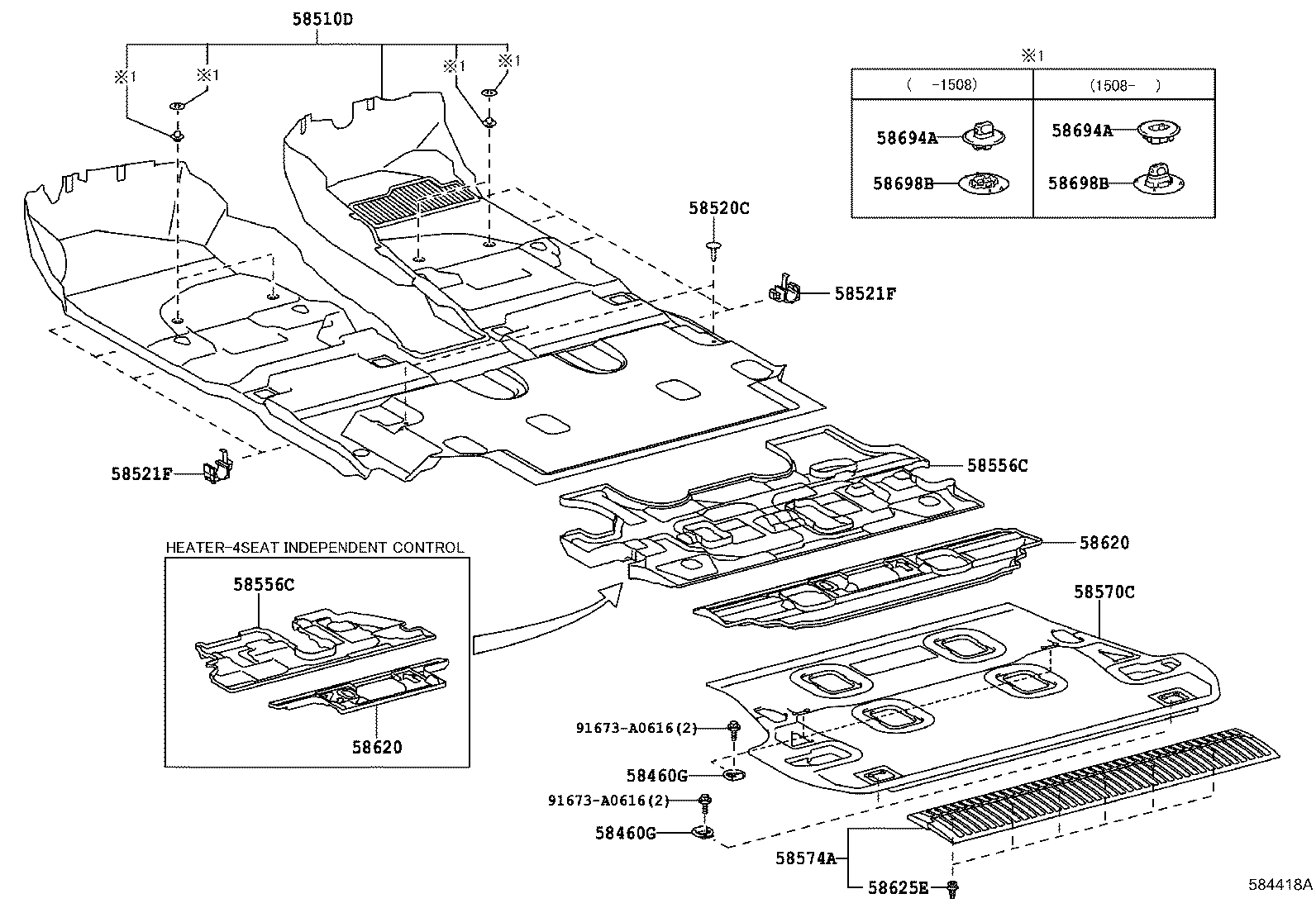 58556-60080 SILENCER, REAR FLOOR product image