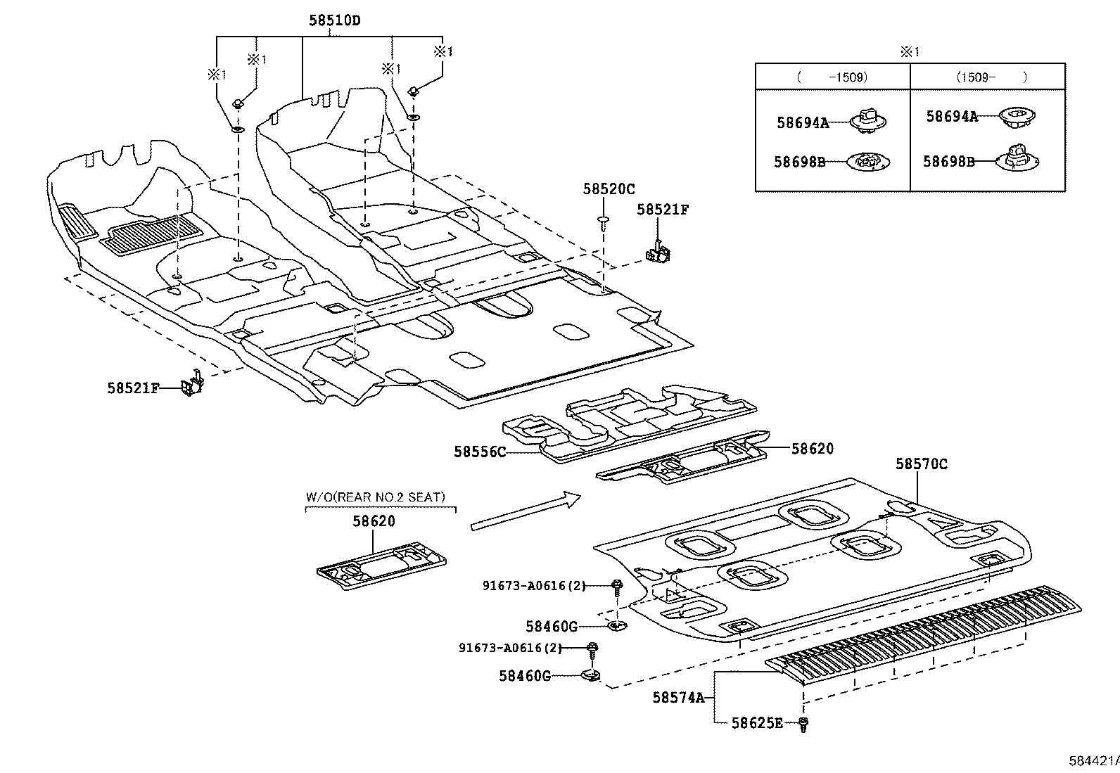 58557-60090 SILENCER, REAR FLOOR product image