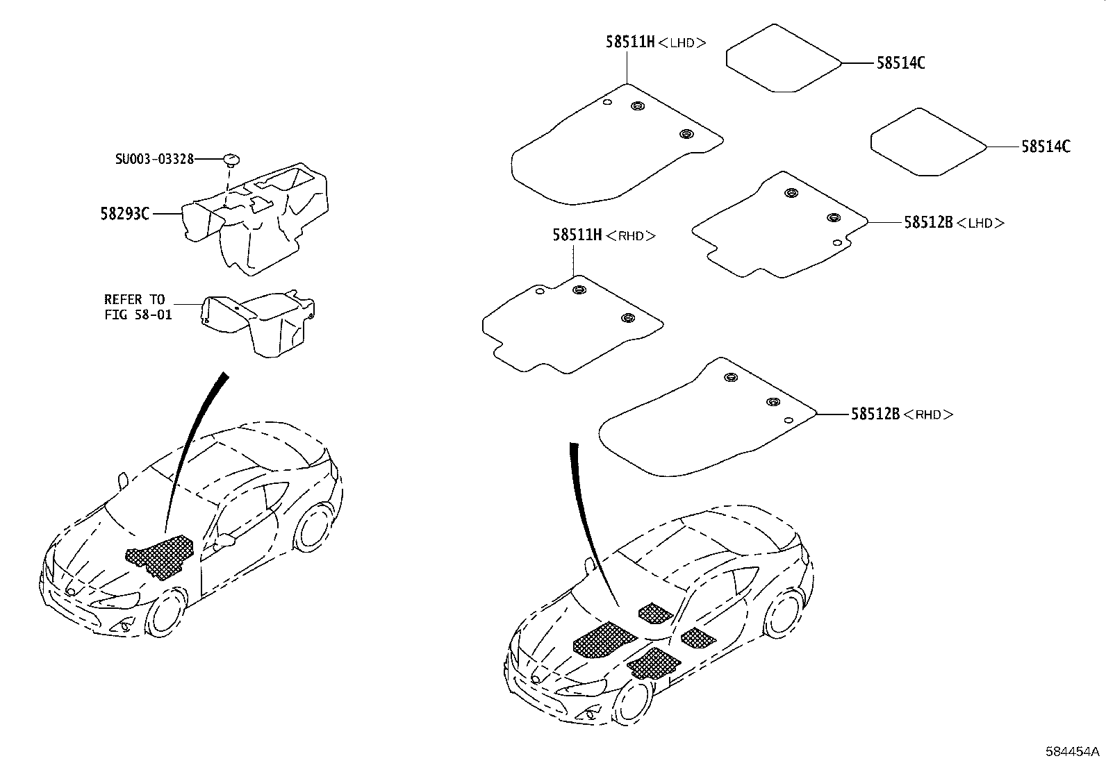 SU003-01002 REST ASSY, FRONT FLOOR FOOT product image