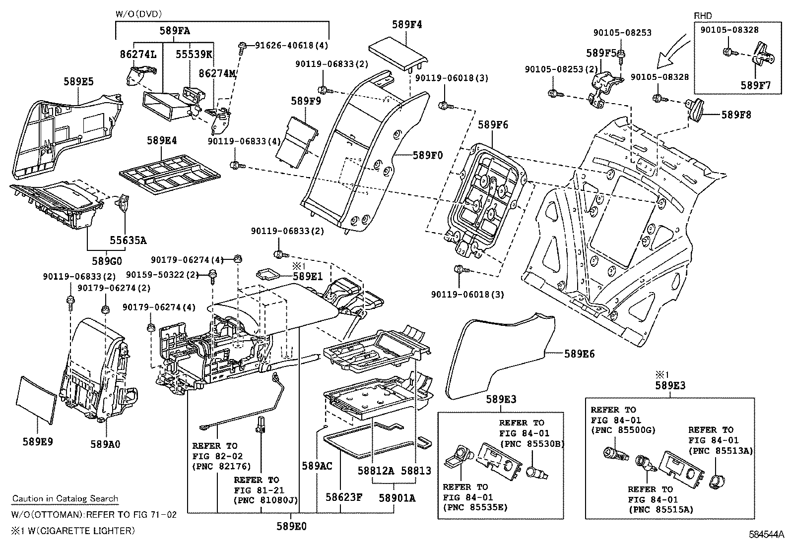 58862-50040 DUCT, CONSOLE BOX, NO.2 product image