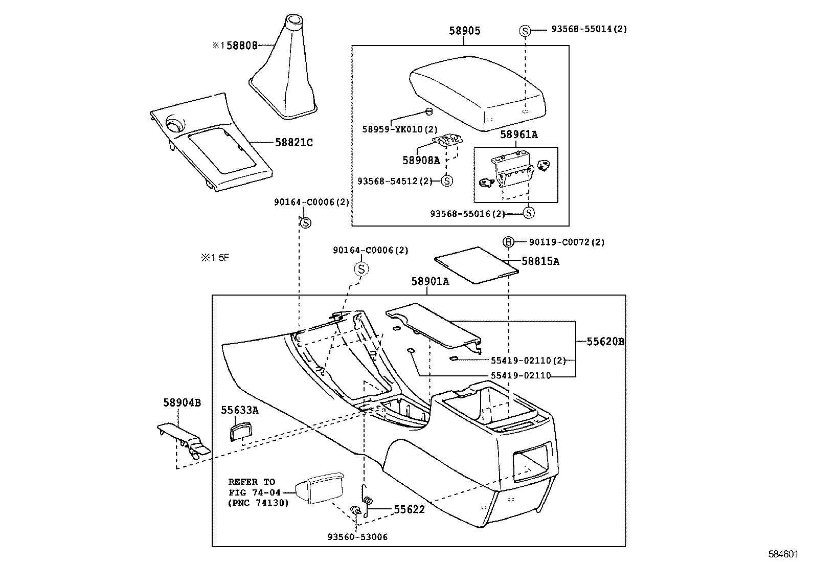 55539-12140 COVER, SPARE SWITCH HOLE product image