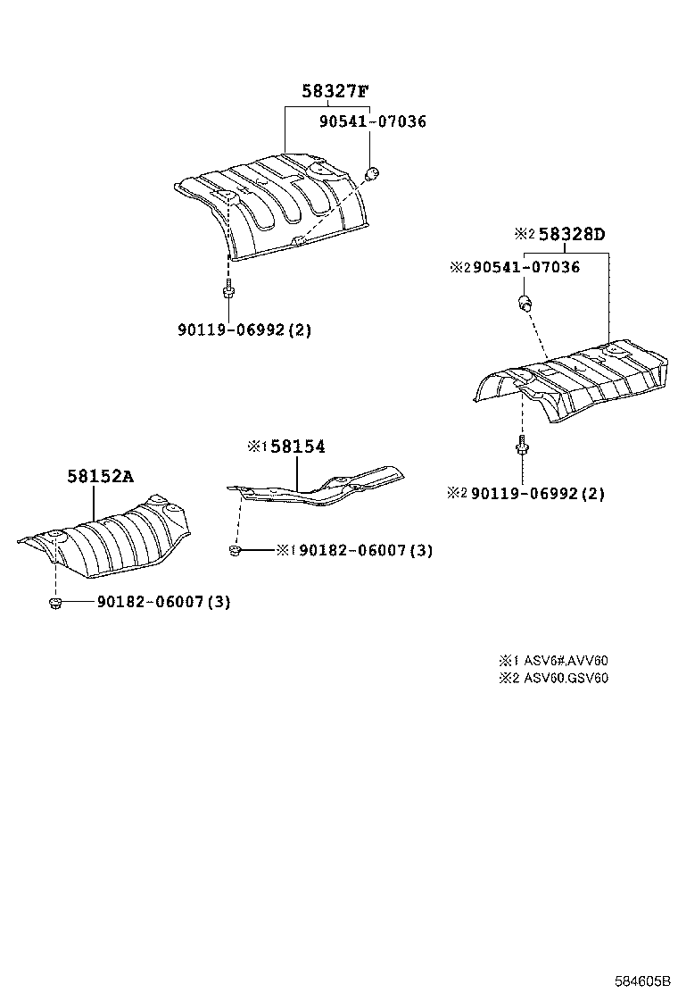 58152-33070 INSULATOR, FRONT FLOOR HEAT, NO.1 LOWER product image