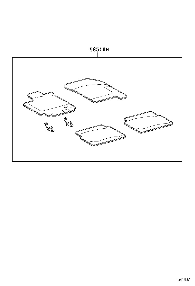 58561-02220 SILENCER, FRONT FLOOR, NO.1 product image