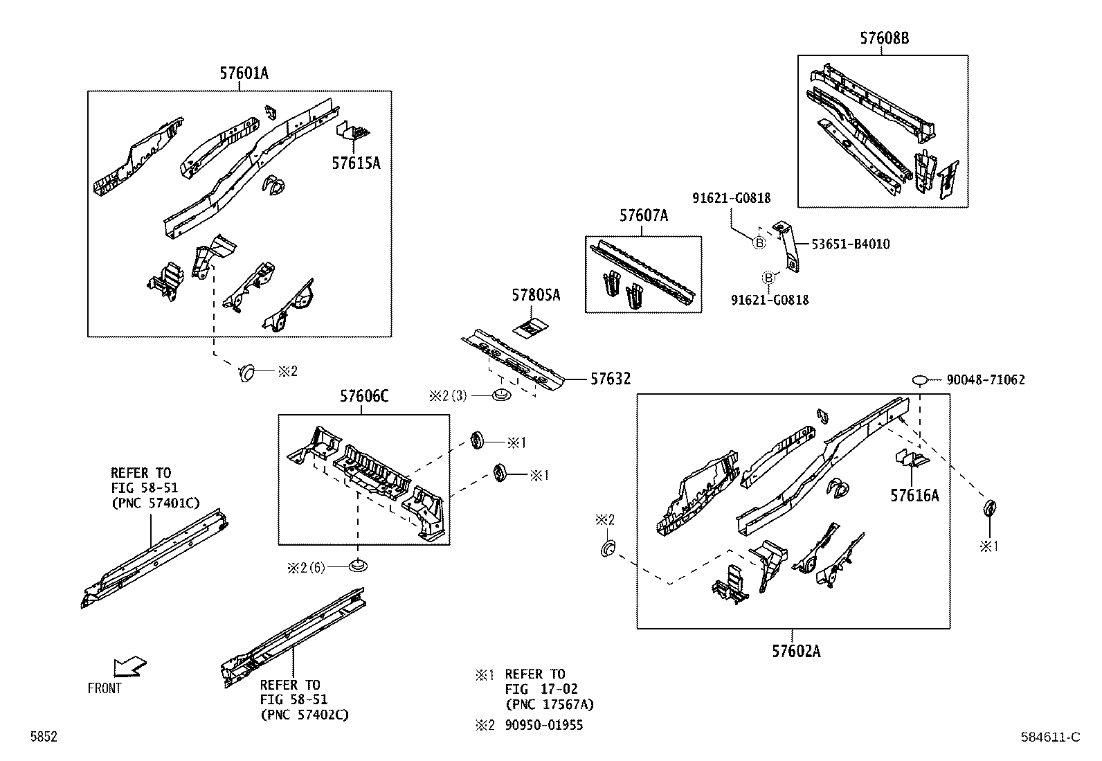 Toyota 58325-B4010 COVER, REAR FLOOR SERVICE HOLE