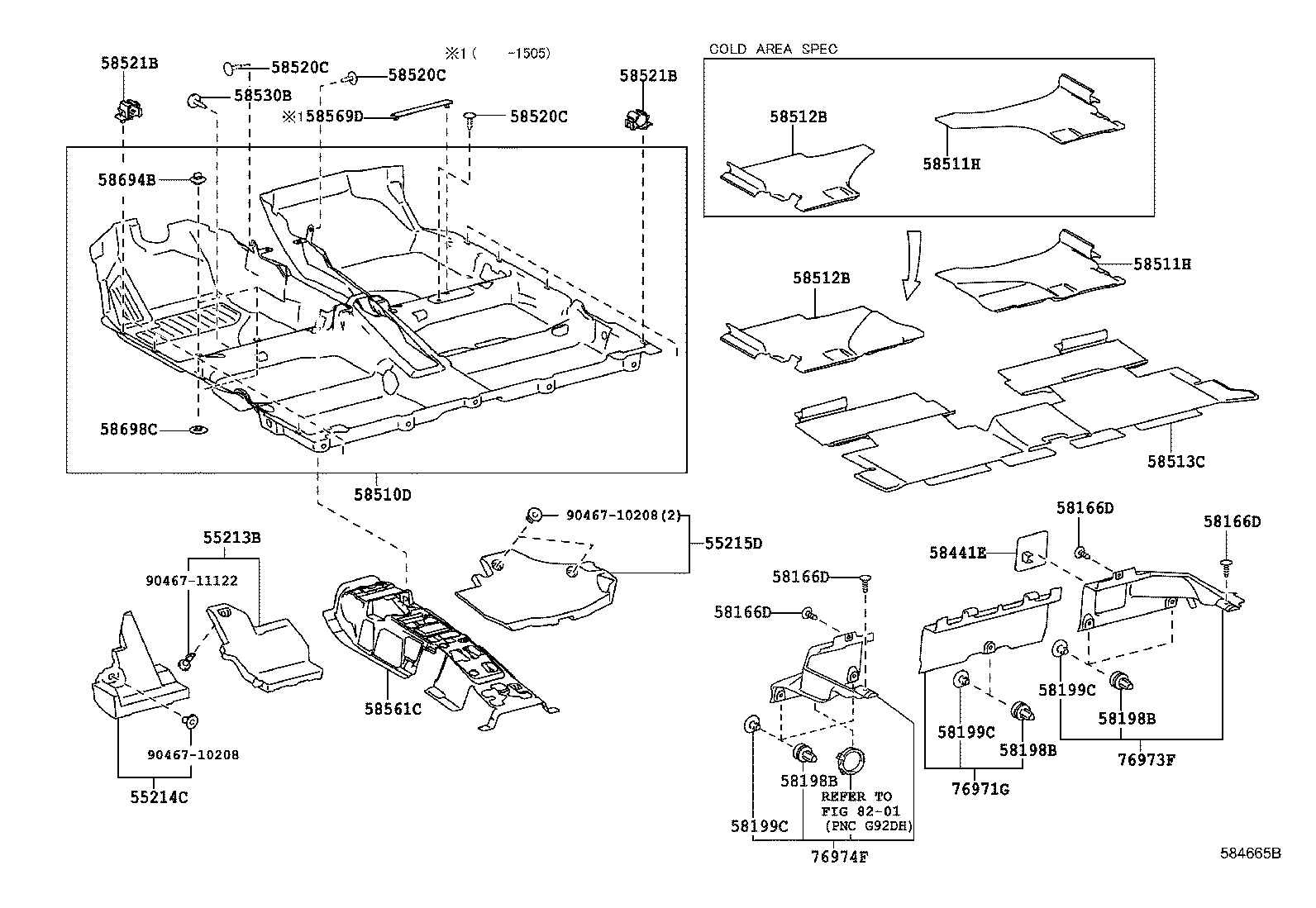 58511-02090 MAT, FLOOR, FRONT RH product image
