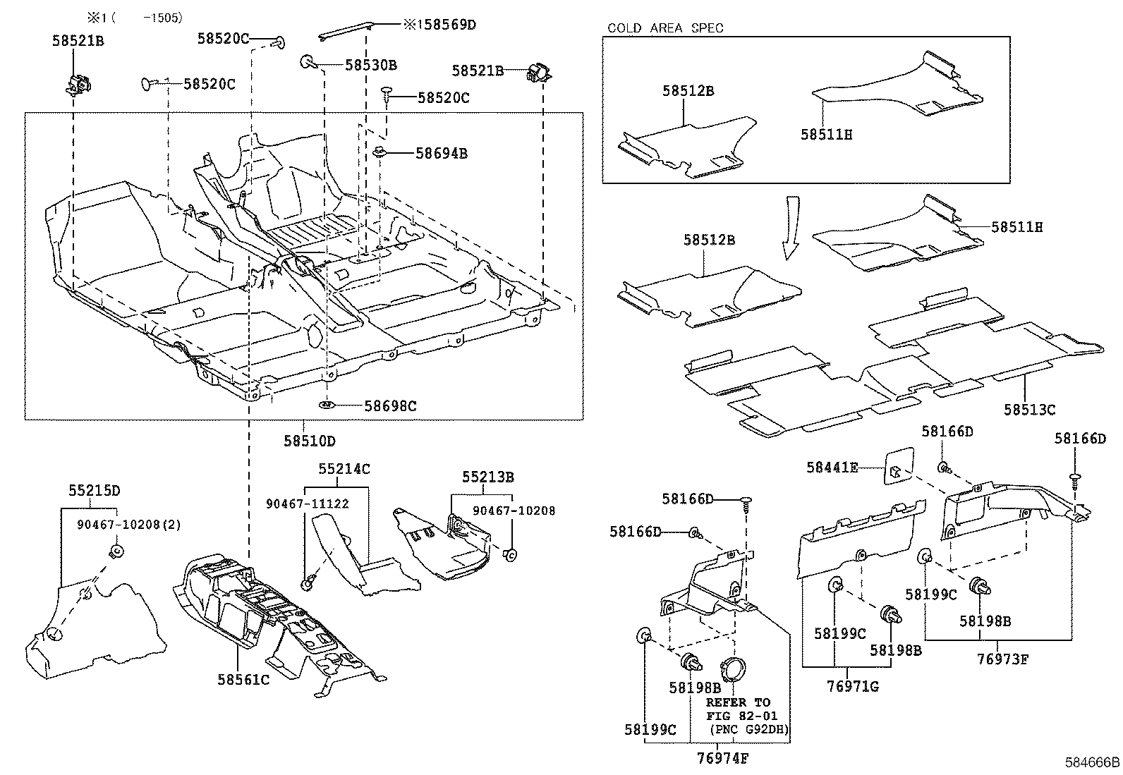 58511-02090 MAT, FLOOR, FRONT RH product image