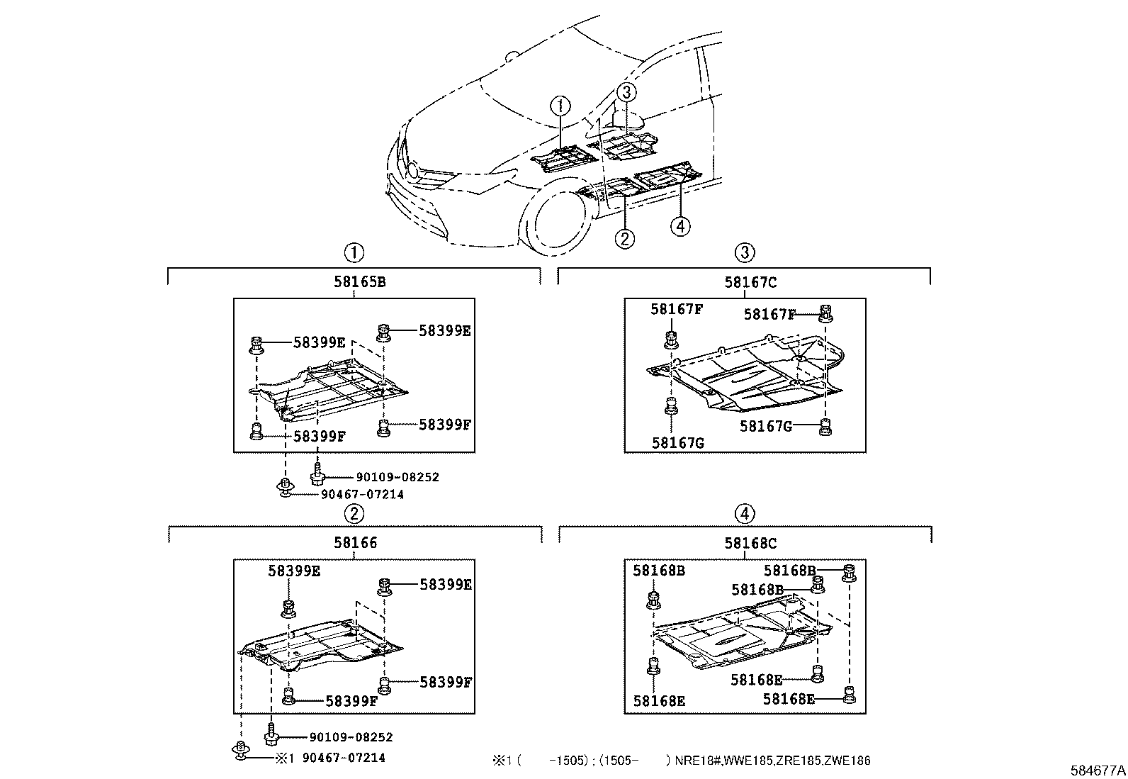 57683-02120 BRACKET, FUEL TANK MOUNTING, NO.1 product image