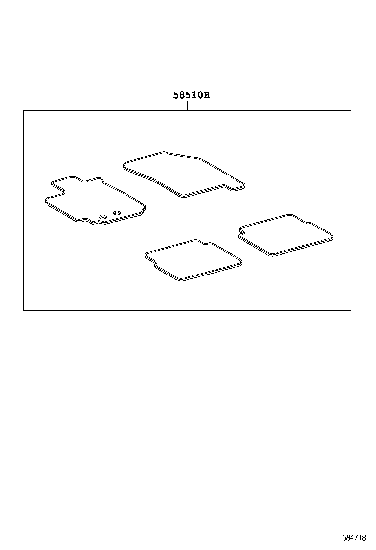 58561-0D100 SILENCER, FRONT FLOOR, NO.1 product image