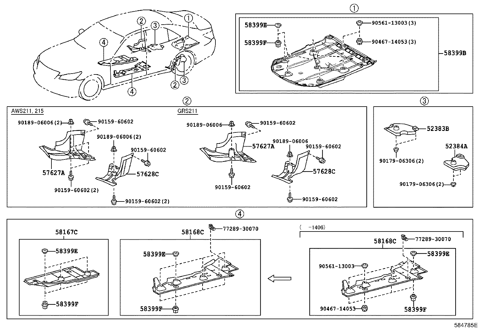 58307-30830 PANEL SUB-ASSY, BODY LOWER BACK product image