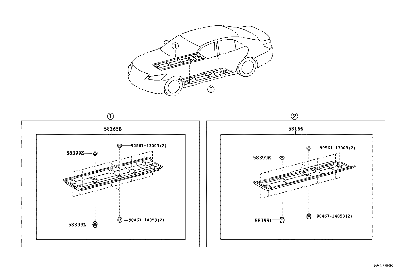 58307-30830 PANEL SUB-ASSY, BODY LOWER BACK product image