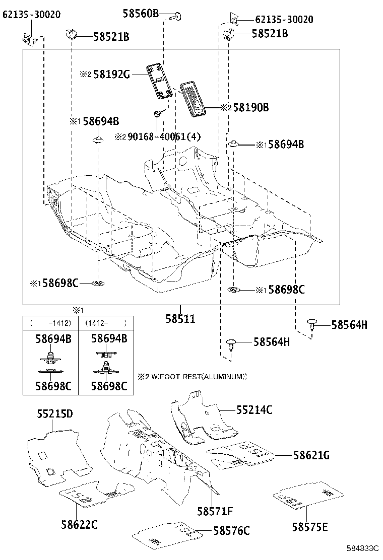 58510-53770-C0 MAT, FLOOR, FRONT product image