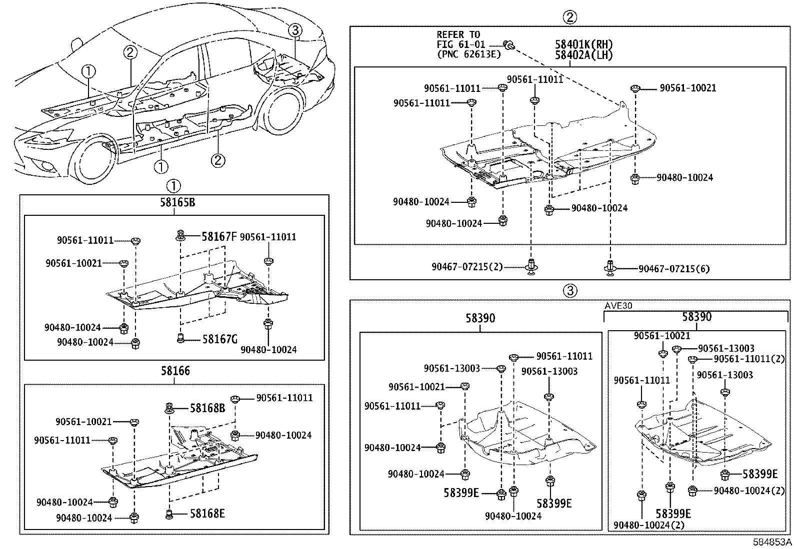 57609-53040 MEMBER, REAR FLOOR CROSS, NO.1 product image