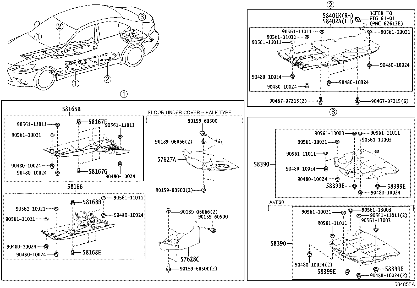 58307-53140 PANEL SUB-ASSY, BODY LOWER BACK product image