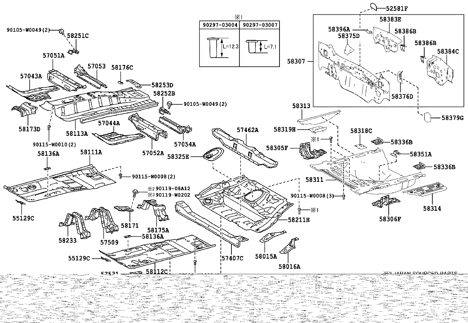 57683-02120 BRACKET, FUEL TANK MOUNTING, NO.1 product image