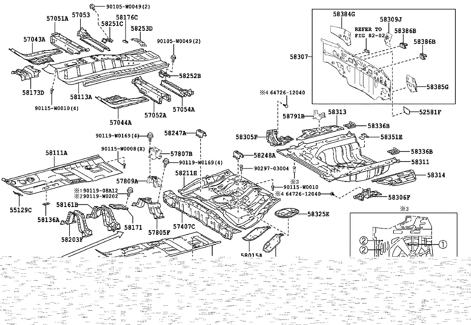 58166-02090 COVER, FRONT FLOOR, LH product image