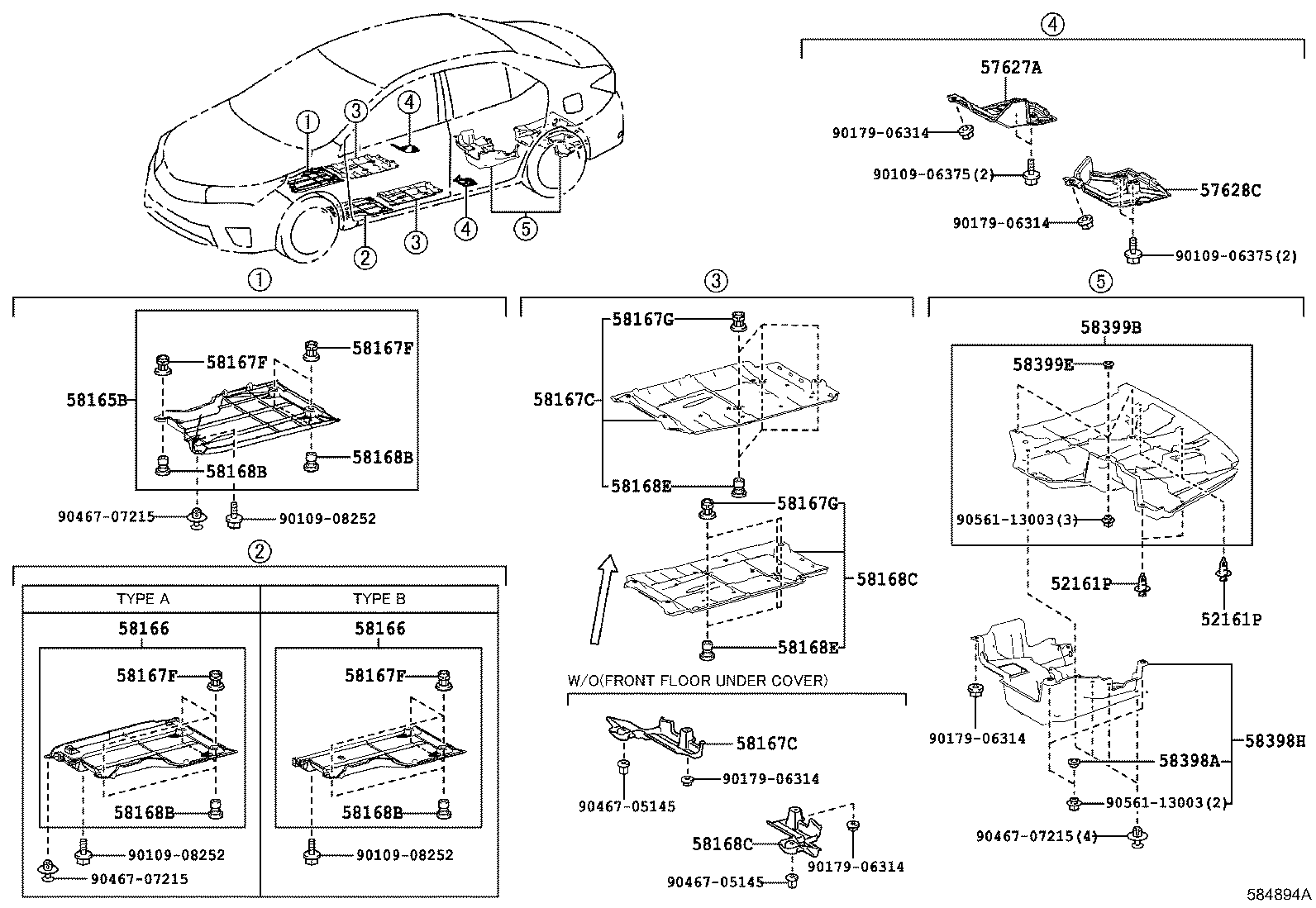 58166-02090 COVER, FRONT FLOOR, LH product image
