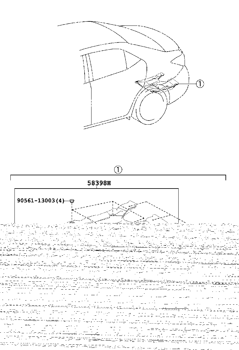 57054-02021 REINFORCEMENT SUB-ASSY, FRONT FLOOR CROSS MEMBER, LH product image