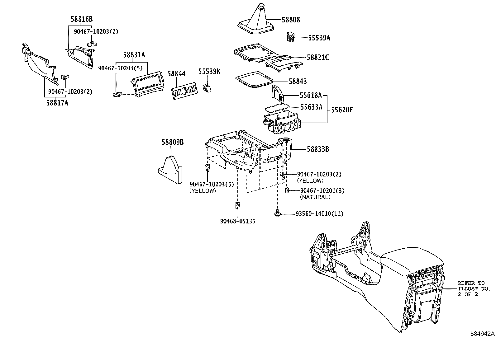 55620-60140 HOLDER ASSY, INSTRUMENT PANEL CUP product image