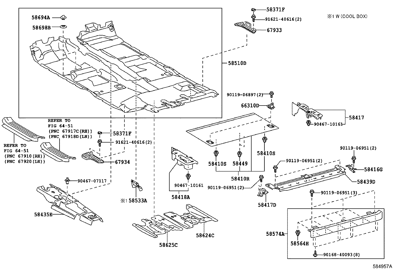 58418-60010-C0 BOARD, REAR FLOOR, NO.4 product image