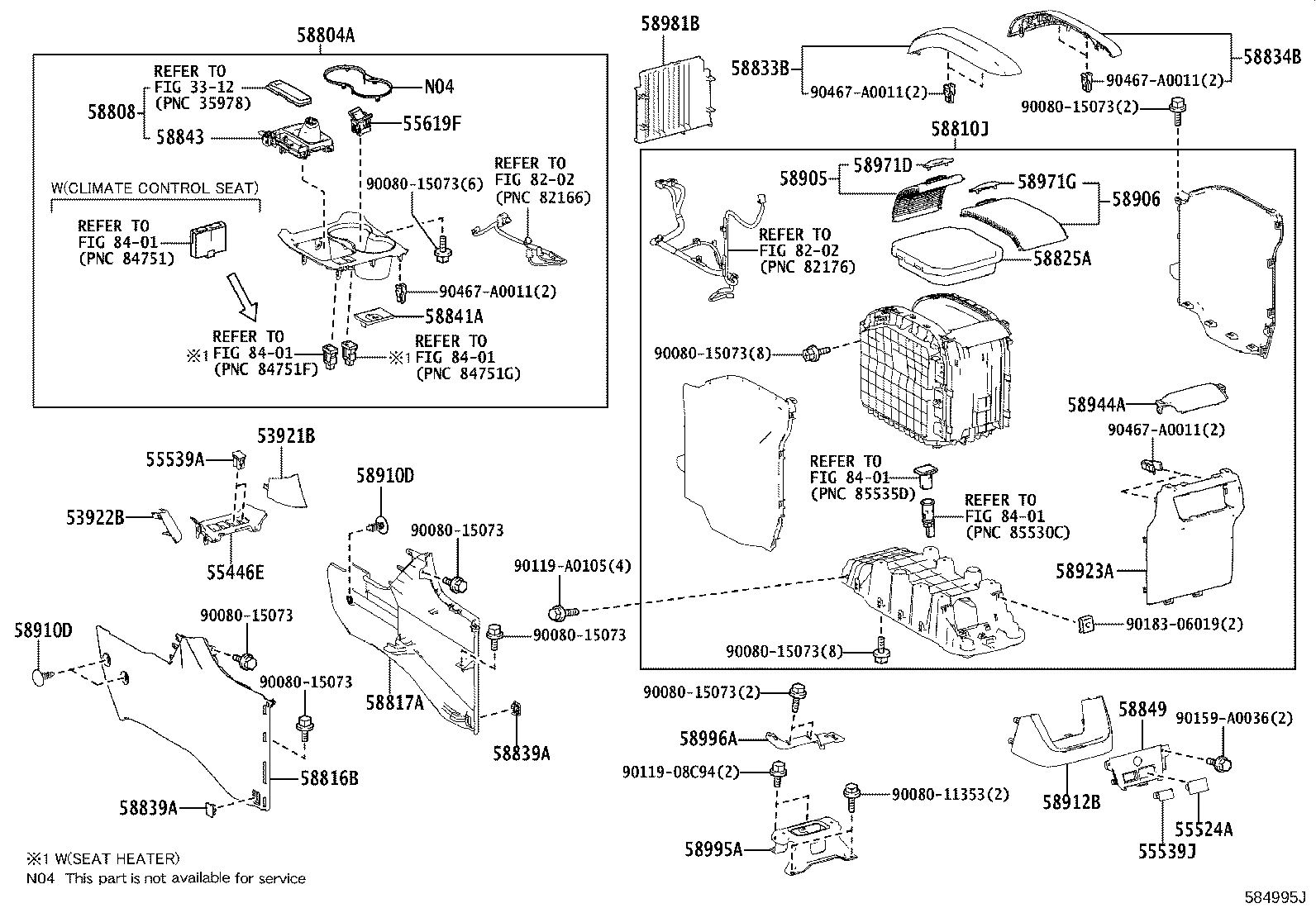 Toyota 58804-0E223-C0 PANEL SUB-ASSY, CONSOLE, UPPER