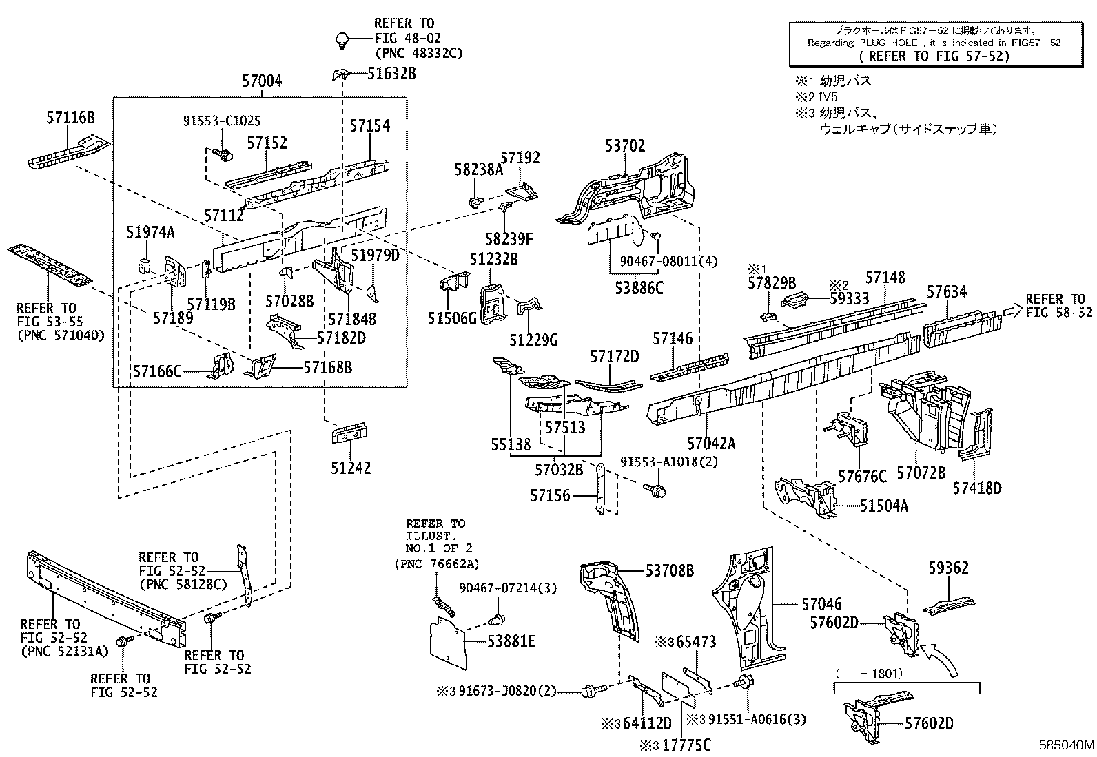 51505-26101 SUPPORT SUB-ASSY, UPPER CONTROL ARM, RH product image