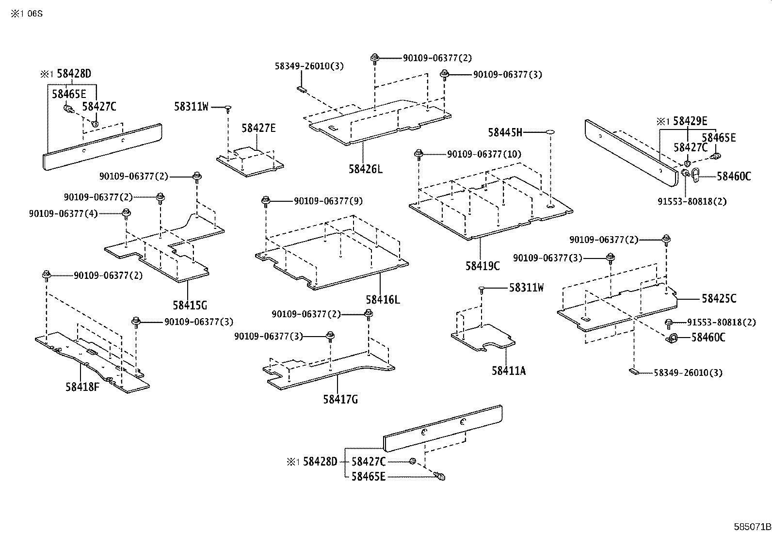 51403-26300 BRACKET SUB-ASSY, ENGINE REAR MOUNTING product image