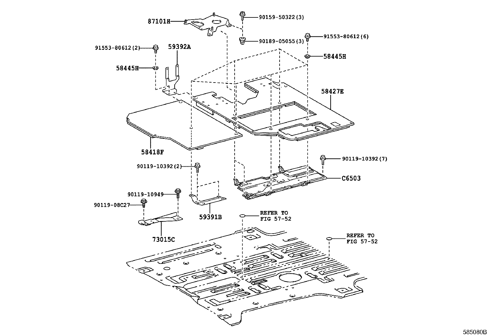 51403-26300 BRACKET SUB-ASSY, ENGINE REAR MOUNTING product image