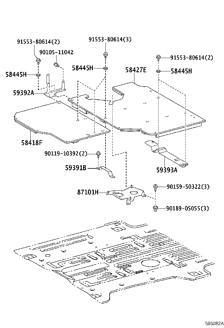 51403-26300 BRACKET SUB-ASSY, ENGINE REAR MOUNTING product image