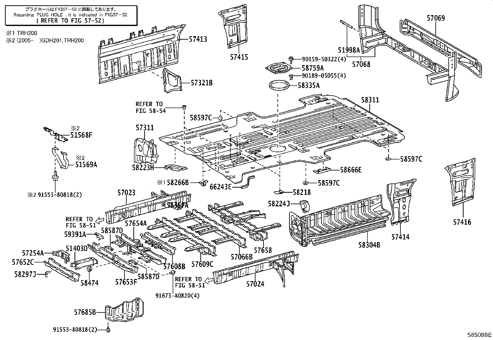51403-26300 BRACKET SUB-ASSY, ENGINE REAR MOUNTING product image