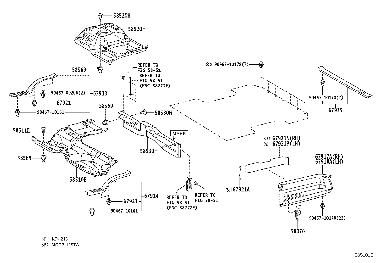 67771-26250 RETAINER, FLOOR CARPET product image