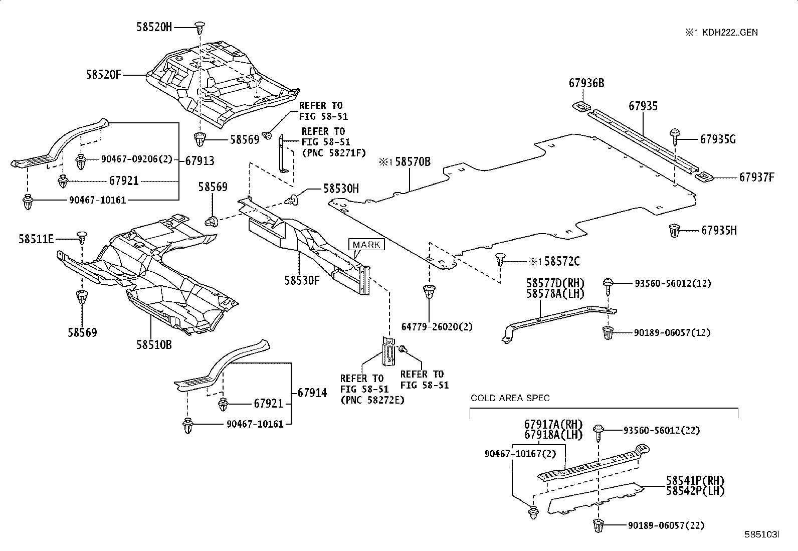 67771-26250 RETAINER, FLOOR CARPET product image