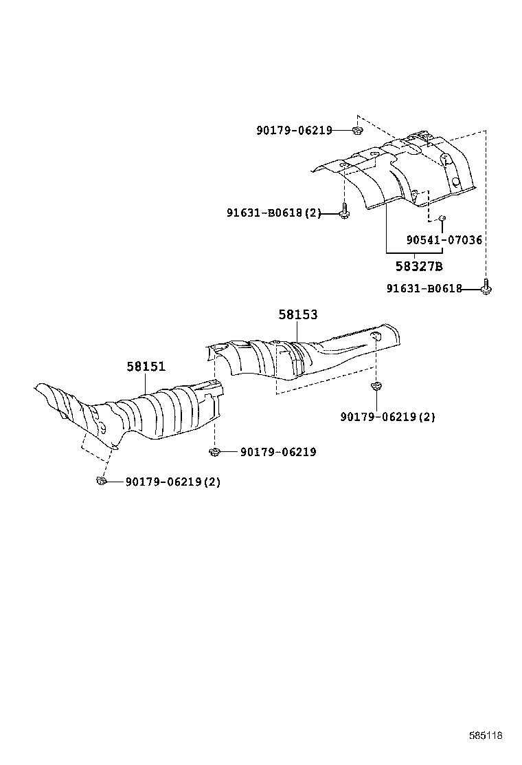 58151-02460 INSULATOR, FRONT FLOOR HEAT, NO.1 product image